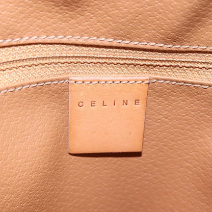 Celine Vintage Macadam Backpack Canvas and Leather, BEIGE, CANVAS, Backpack