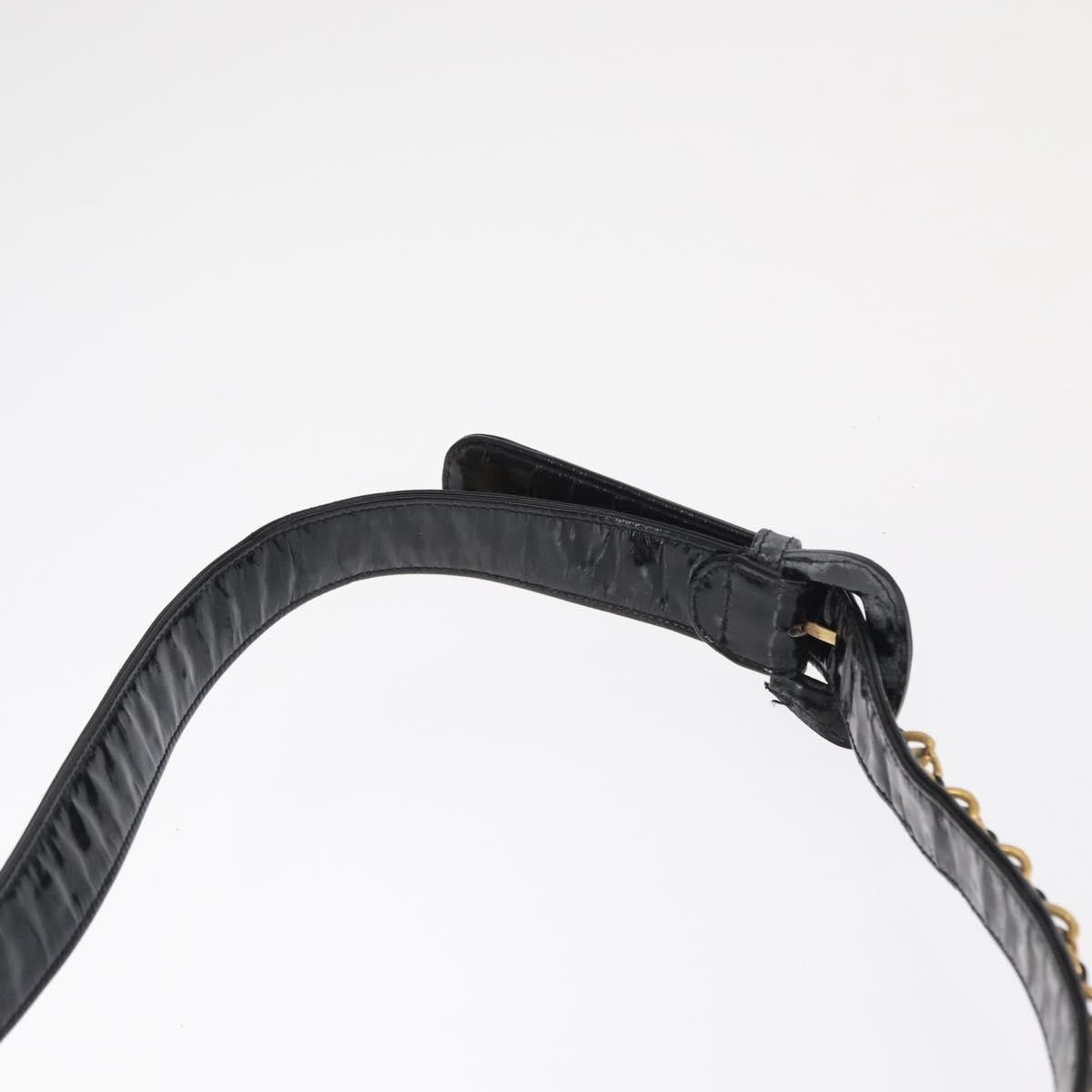 Chanel Vintage Flap Belt Bag Quilted Leather, BLACK, LEATHER, Clutche & pouche