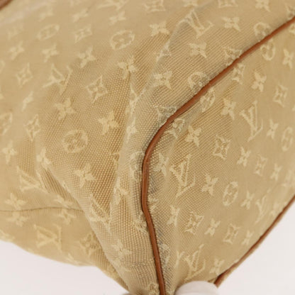 Louis Vuitton Lucille Handbag Mini Lin, BEIGE, CANVAS, Tote bag