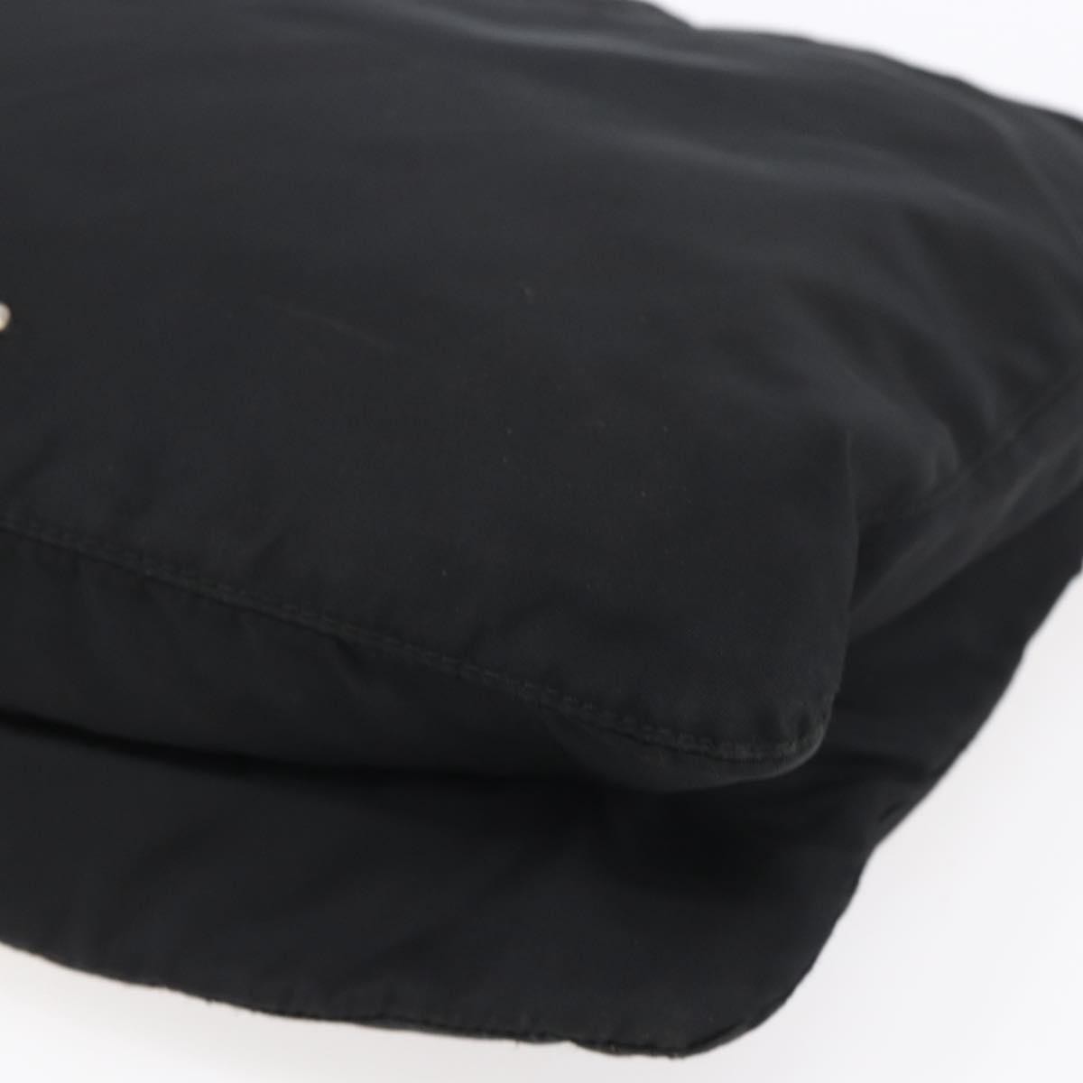 Prada Zip Messenger Quilted Tessuto, BLACK, NYLON, Shoulder bag