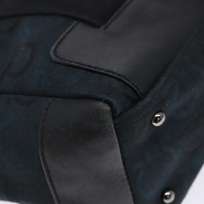 Salvatore Ferragamo Gancini Tote Canvas, BLACK, CANVAS, Tote bag