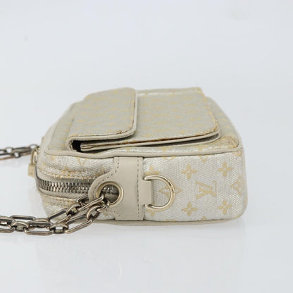 Louis Vuitton McKenna Shoulder Bag Mini Lin, SILVER, CANVAS, Shoulder bag