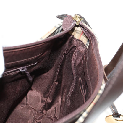 Burberry Nova Check Handbag Nova Check Canvas and leather, BEIGE, CANVAS, Handbag