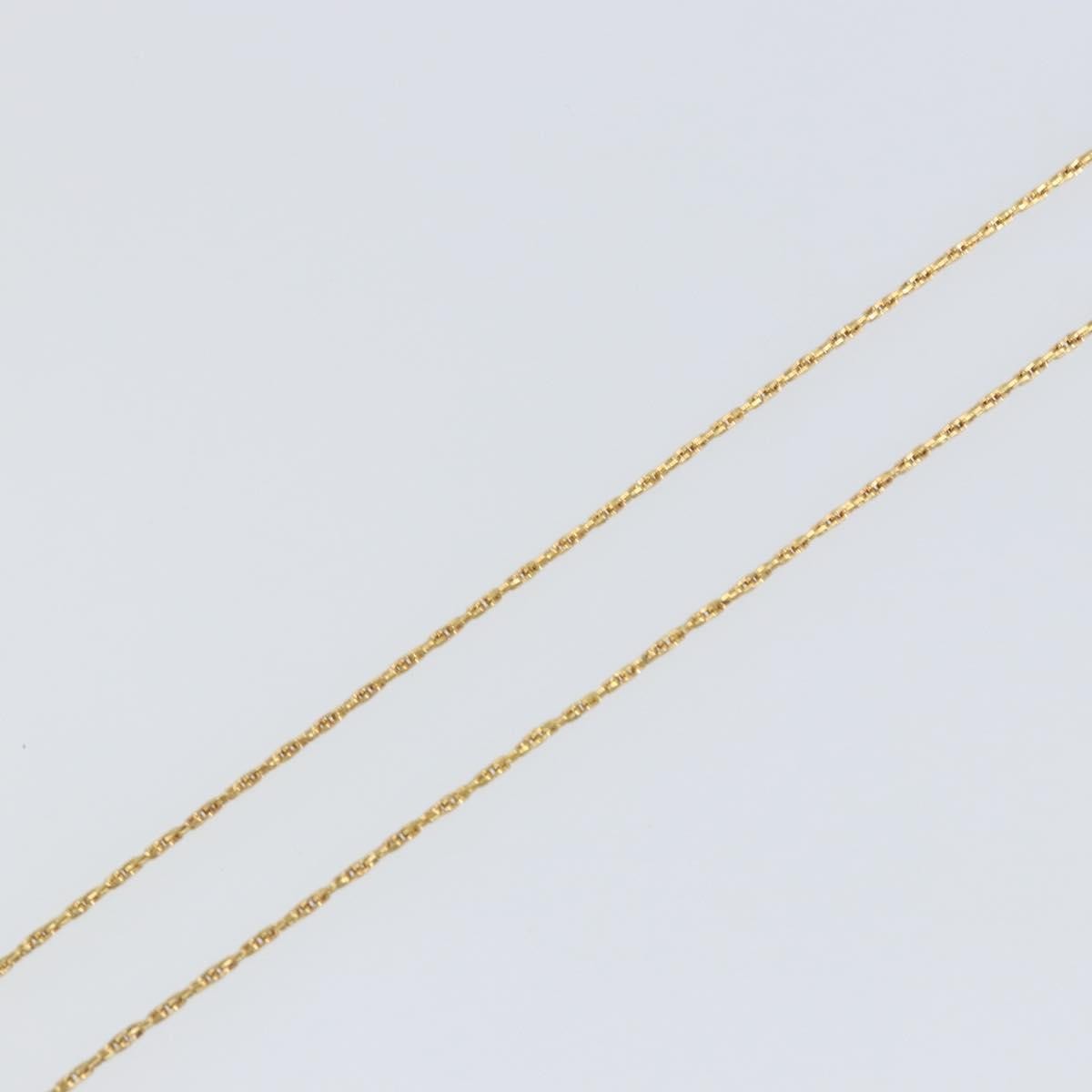 Christian Dior CD Pendant Necklace Metal and Crystals, GOLD, METAL, Necklace