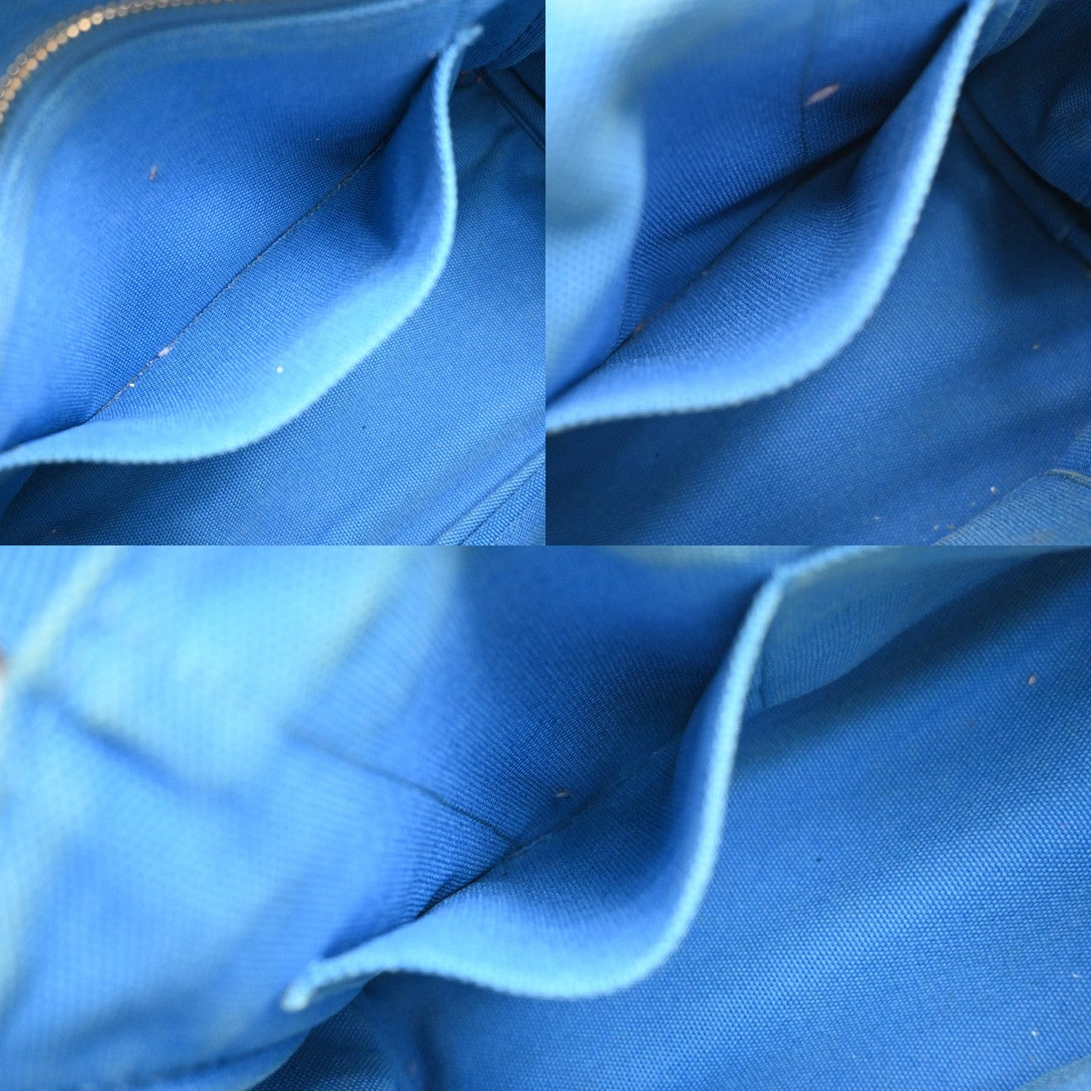 Prada Canapa Convertible Tote Canvas, BLUE, CANVAS, Tote bag