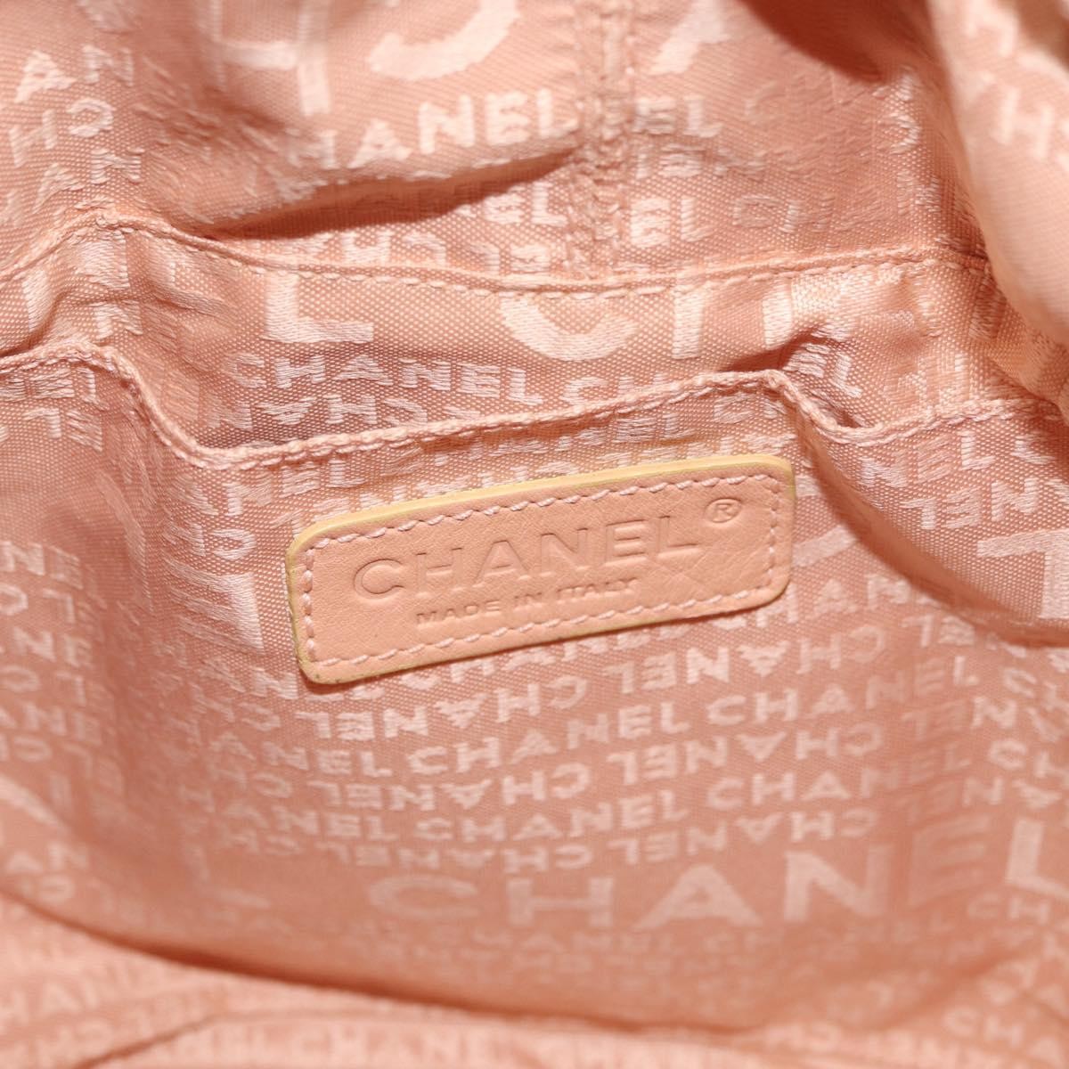 Chanel Square Stitch Tassel Hobo Quilted Leather, Pink, Leather, Handbag