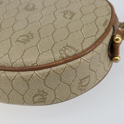 Christian Dior Vintage Honeycomb Shoulder Bag Canvas, BEIGE, CANVAS, Shoulder bag