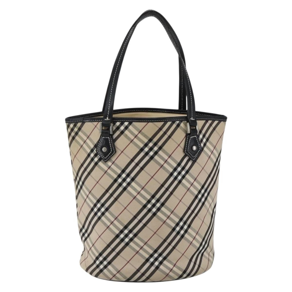 Burberry Nova Check Tote canvas check pattern, BEIGE, CANVAS, Tote bag