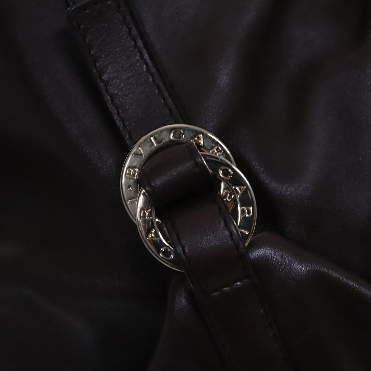 Bvlgari Chandra Hobo Leather, BROWN, LEATHER, Handbag