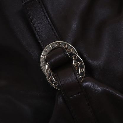 Bvlgari Chandra Hobo Leather, BROWN, LEATHER, Handbag