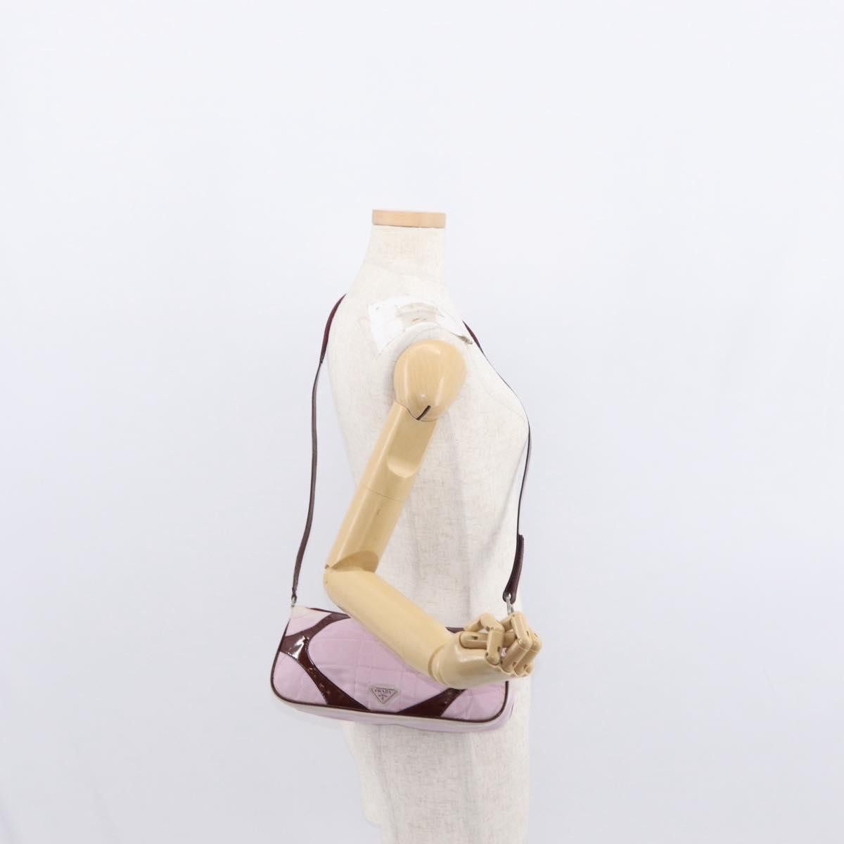 Prada Vintage Shoulder Bag Tessuto, PINK, NYLON, Shoulder bag