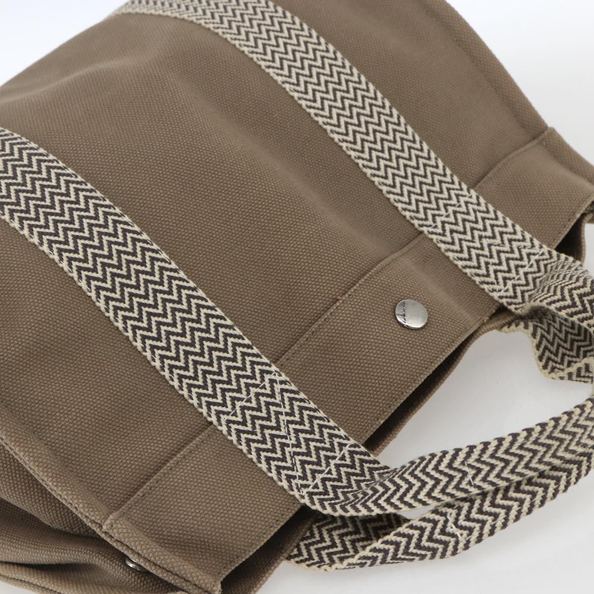 Hermes Cannes Tote Toile Canvas, BEIGE, COTTON, Tote bag