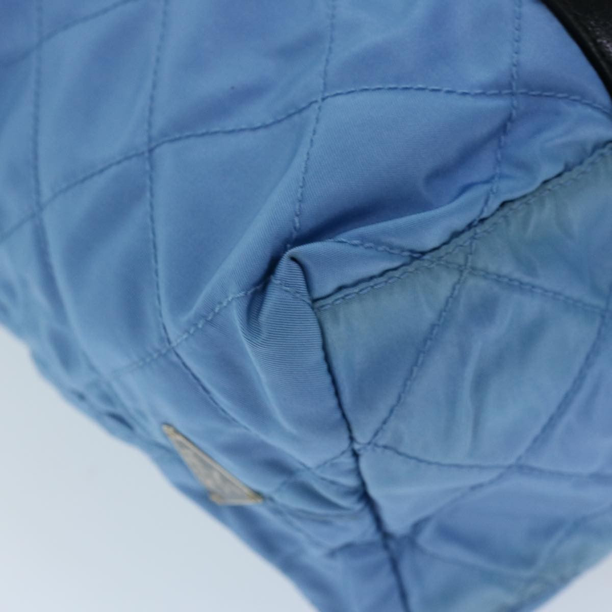 Prada Vintage Zip Tote Tessuto, BLUE, NYLON, Tote bag