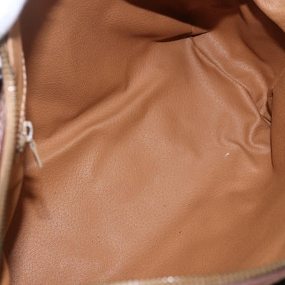 Celine Macadam Handbag Macadam with leather, BROWN, PVC, Handbag