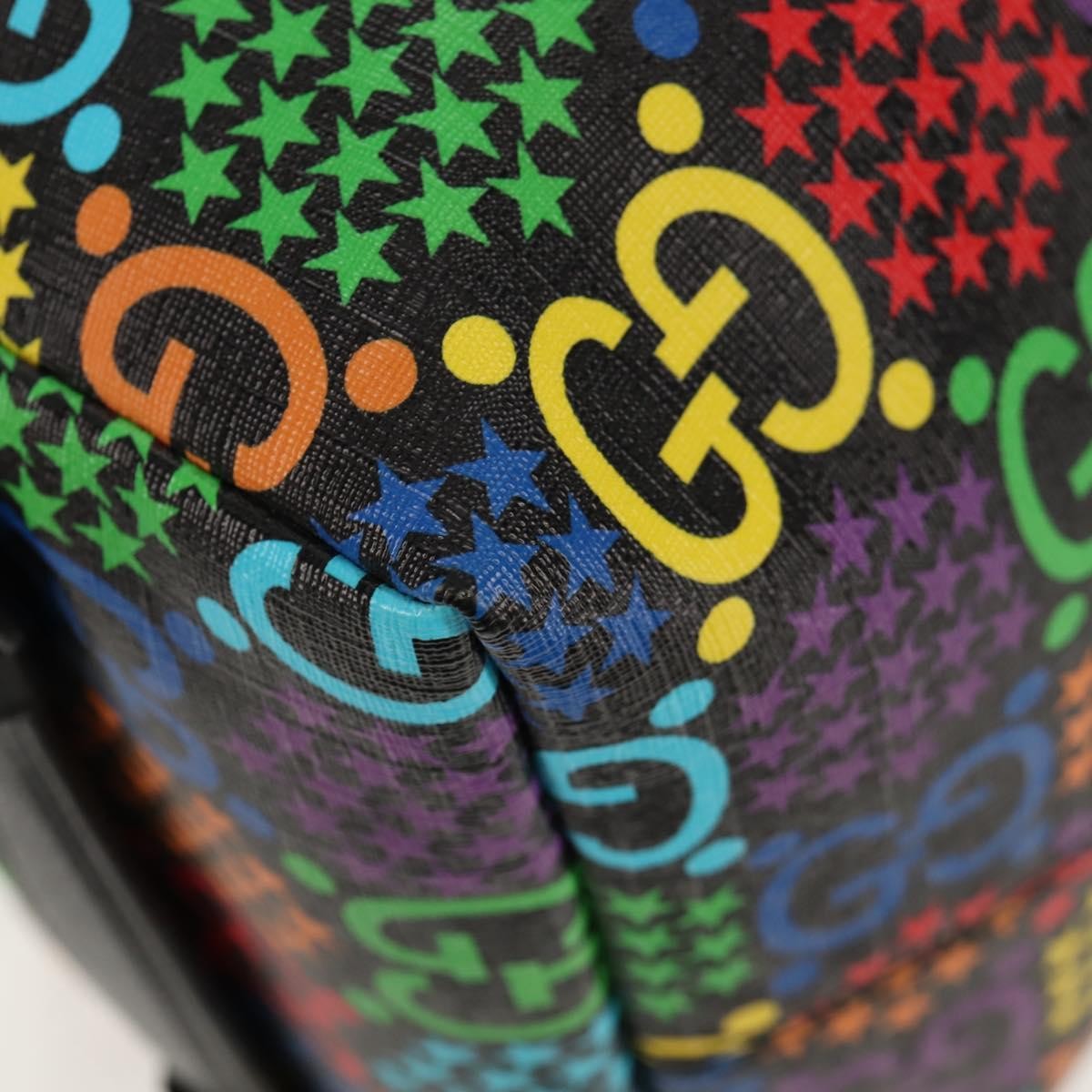 Gucci Convertible Duffle Backpack Psychedelic Print GG Coated Canvas, MULTICOLOUR, PVC, Travel bag