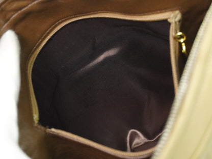 Chanel Vintage Camera bag Quilted Lambskin, BEIGE, LEATHER, Crossbody bag