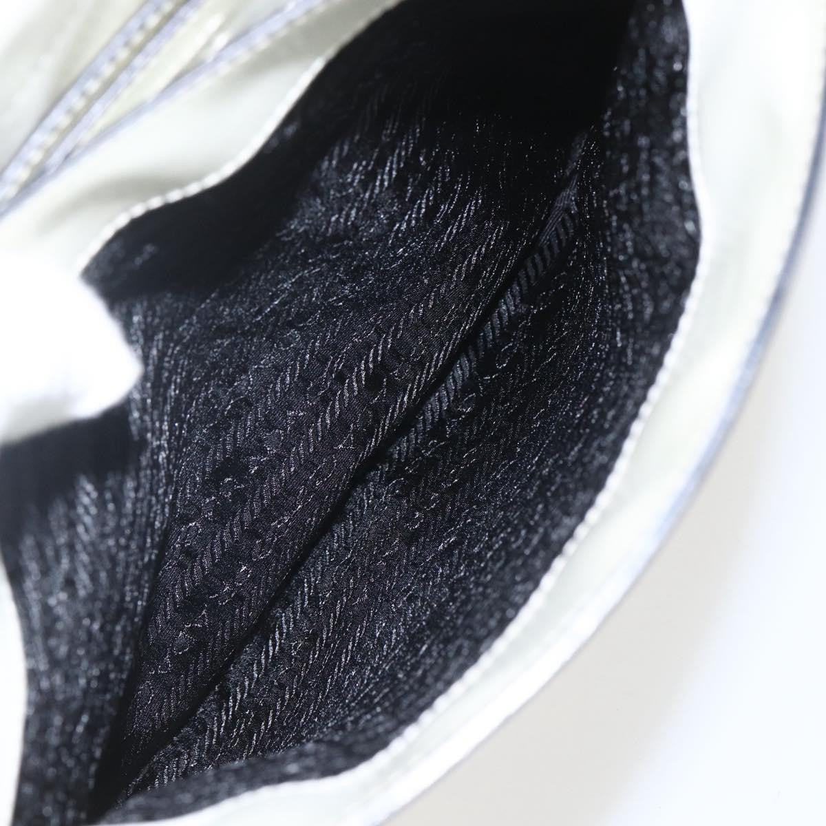 Prada Vintage Handbag Leather, WHITE, LEATHER, Handbag