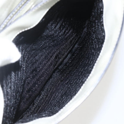 Prada Vintage Handbag Leather, WHITE, LEATHER, Handbag