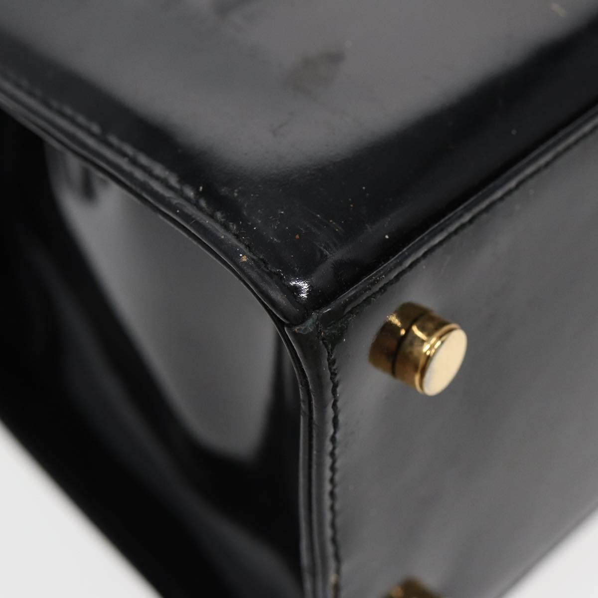 Salvatore Ferragamo Vala Shoulder Bag Patent Leather, BLACK, PATENT_LEATHER, Shoulder bag