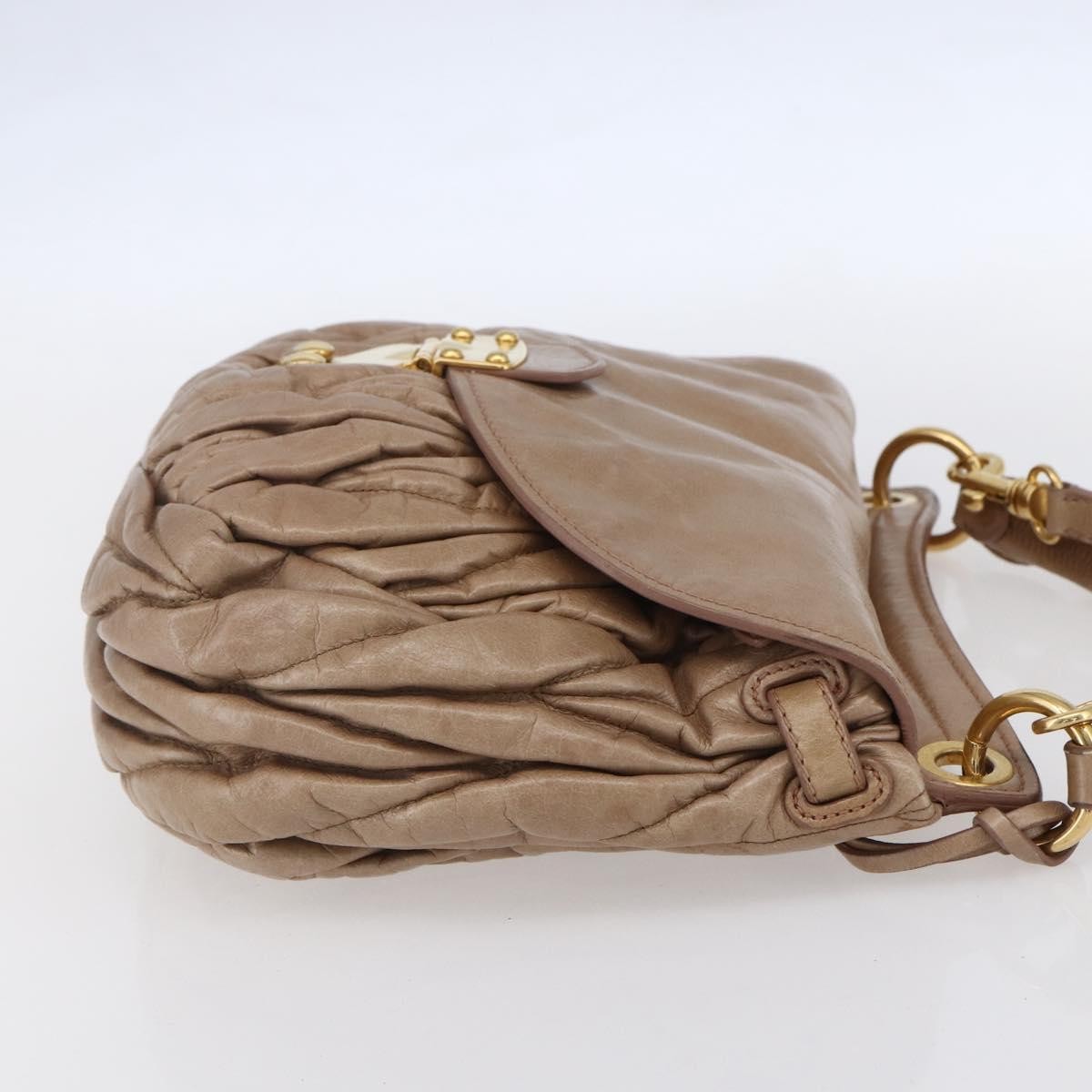 Miu Miu Coffer Satchel Matelasse Leather, PINK, LEATHER, Handbag