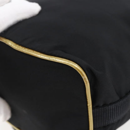 Prada Duet Drawstring Bucket Bag Tessuto, BLACK, NYLON, Handbag