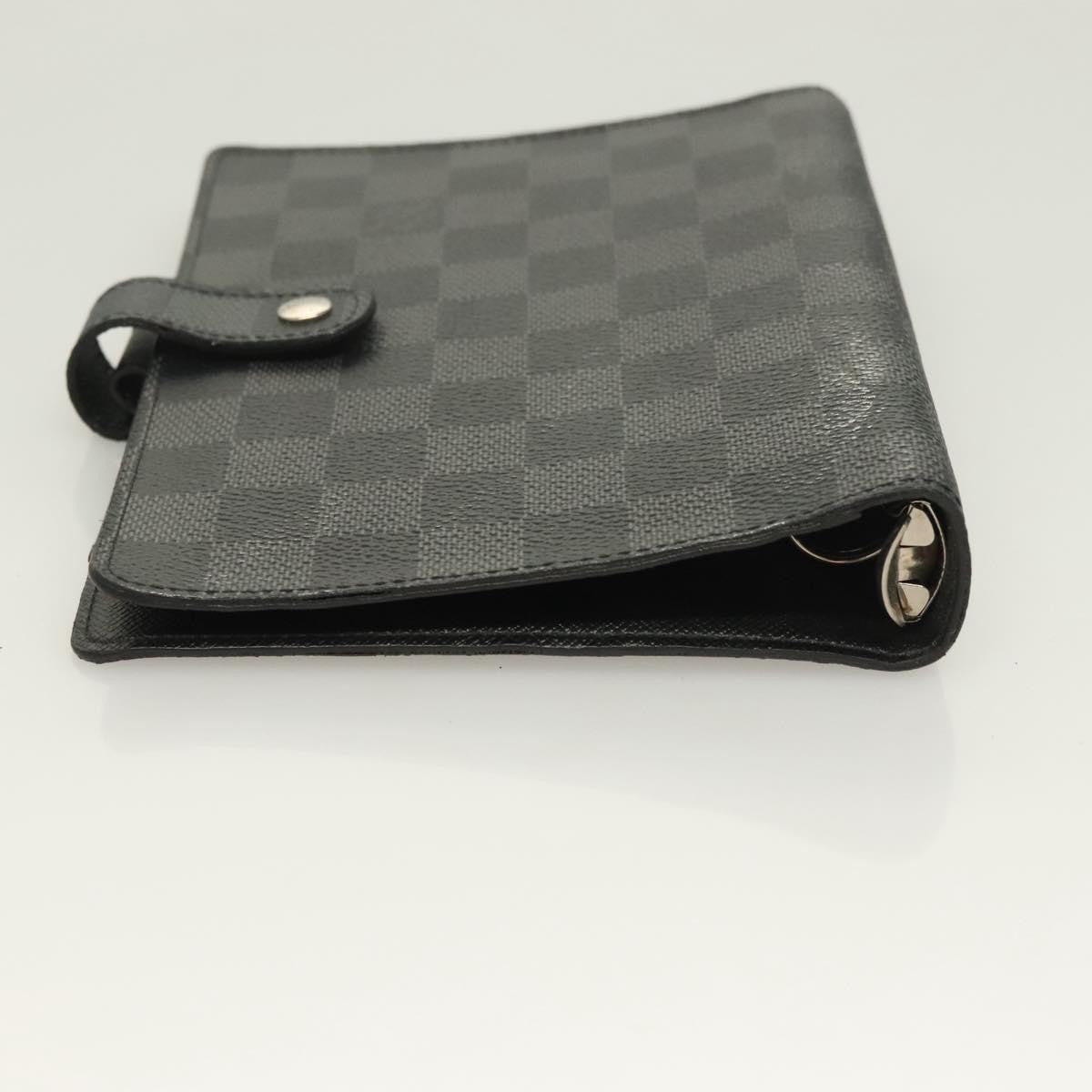 Louis Vuitton Agenda Cover Damier Azur, BLACK, CANVAS, Toiletry Case