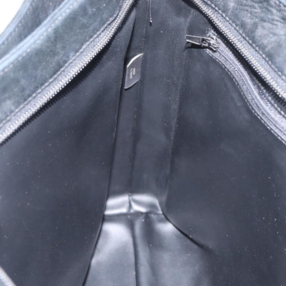 Bally Vintage Tote Bag Quilted Leather, BLACK, LEATHER, Tote bag