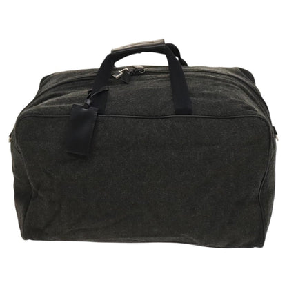 Prada Boston Bag Wool, GRAY, WOOL, Travel bag