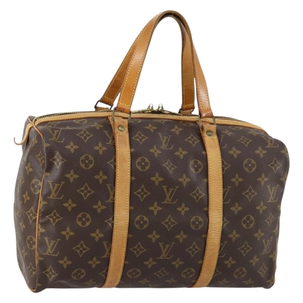 Louis Vuitton Sac Souple Handbag Monogram Canvas, BROWN, CANVAS, Travel bag