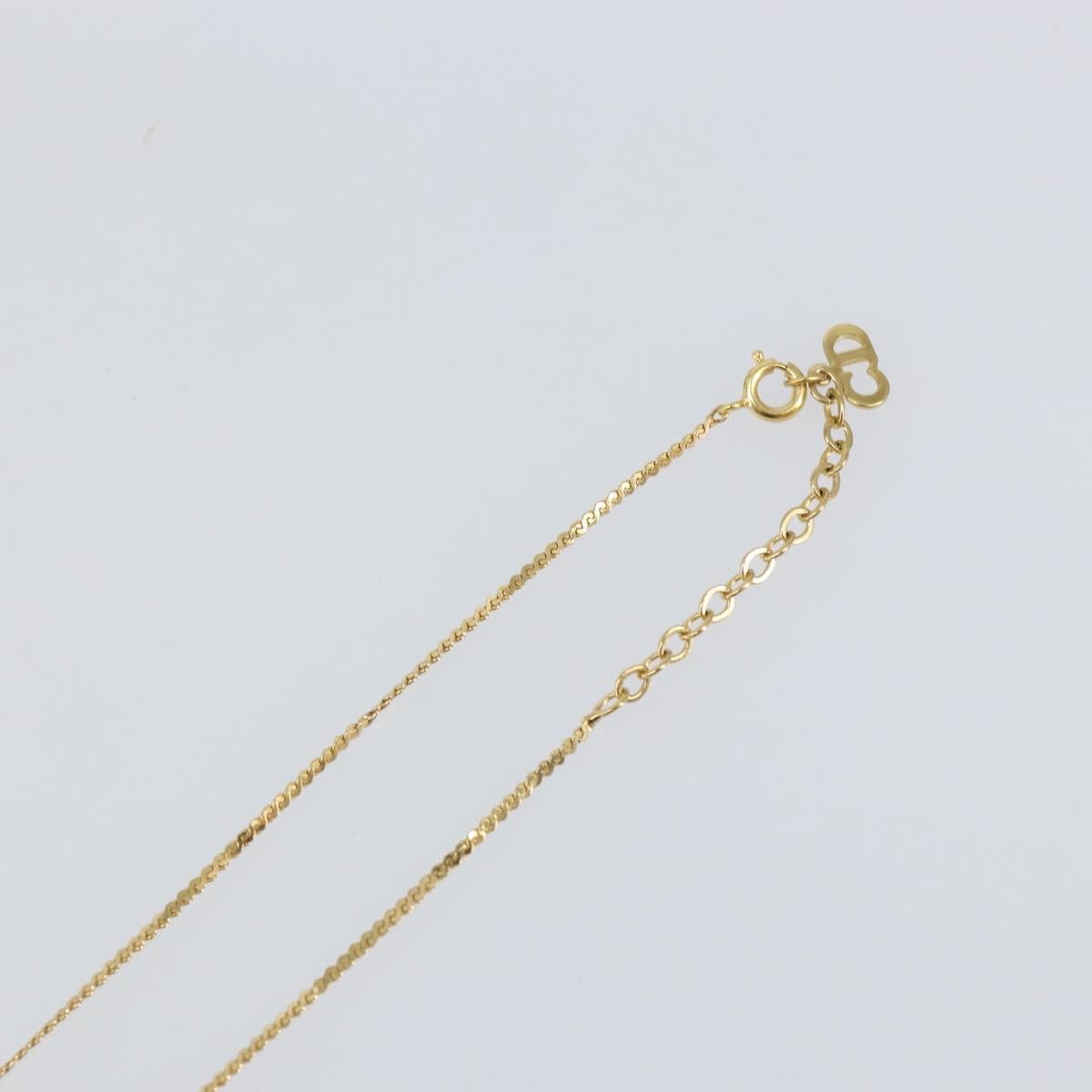 Christian Dior CD Pendant Necklace Metal, GOLD, METAL, Necklace