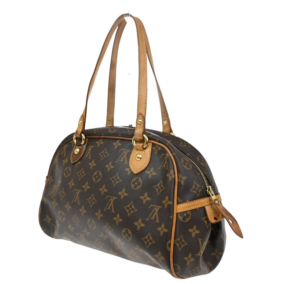 Louis Vuitton Montorgueil Handbag Monogram Canvas, BROWN, CANVAS, Shoulder bag