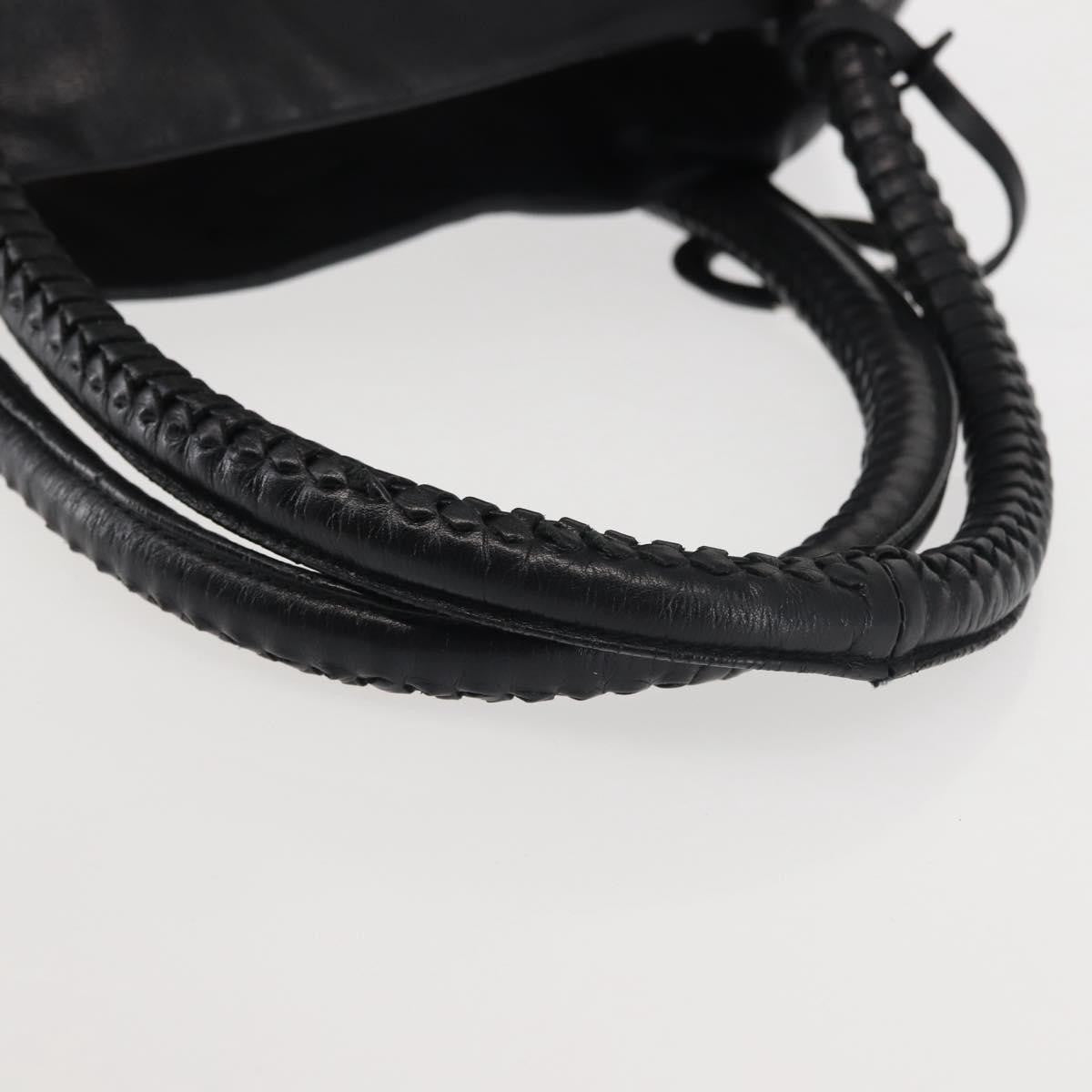 Salvatore Ferragamo Gancini Tote Leather, BLACK, LEATHER, Tote bag