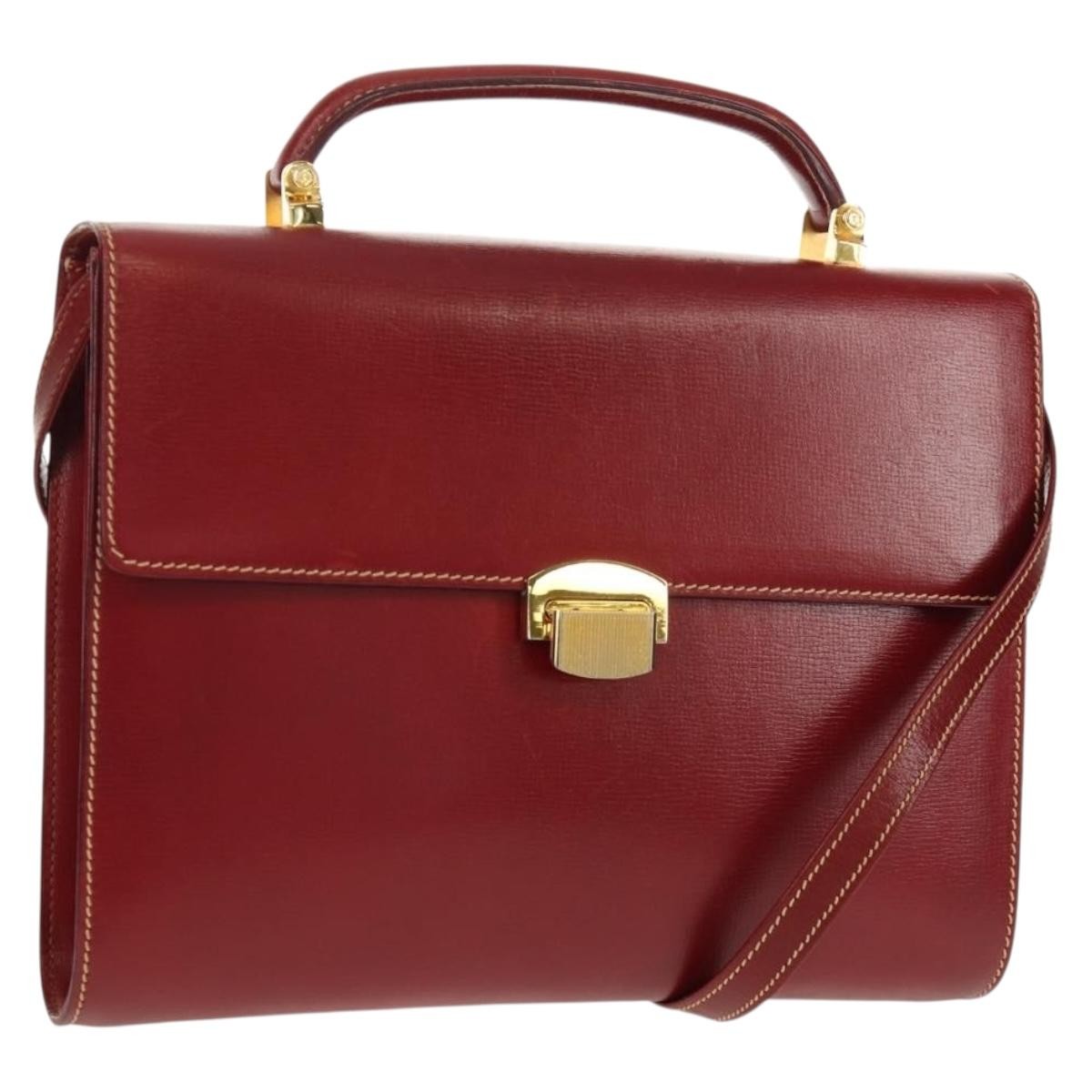 Loewe Leather Briefcase Leather, RED, LEATHER, Briefcase