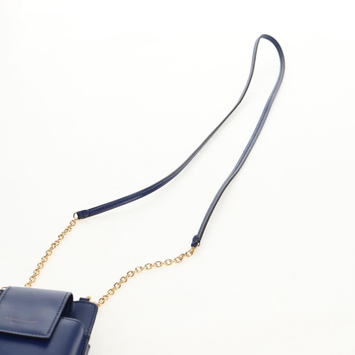 Salvatore Ferragamo Vintage Vara Crossbody Bag Nylon, BLUE, LEATHER, Clutche & pouche