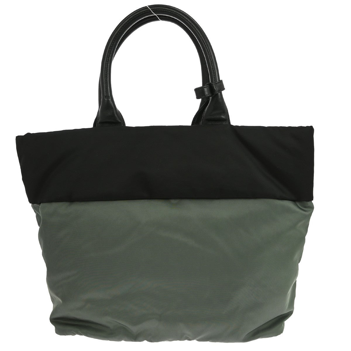 Prada Convertible Double Tote Tessuto, BLACK, NYLON, Tote bag