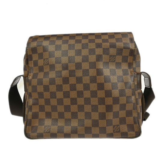 Louis Vuitton Naviglio Handbag Damier, BROWN, CANVAS, Shoulder bag