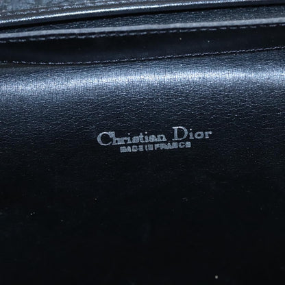 Christian Dior Vintage Chain Flap Shoulder Bag Diorissimo Canvas, BLACK, CANVAS, Shoulder bag