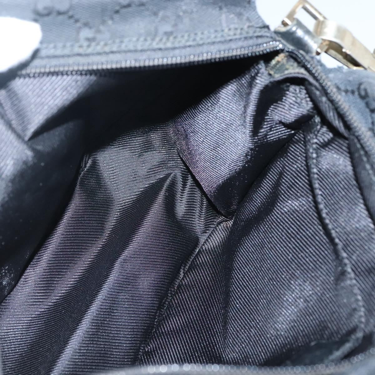 Gucci Flap Messenger Bag GG Coated Canvas, BLACK, CANVAS, Shoulder bag