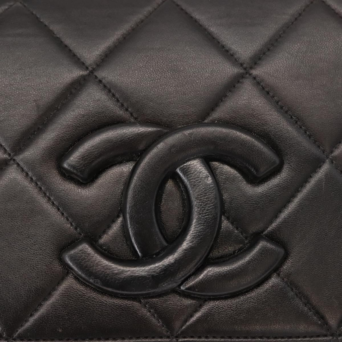 Chanel Vintage CC Square Flap Bag Quilted Lambskin, BROWN, LEATHER, Shoulder bag