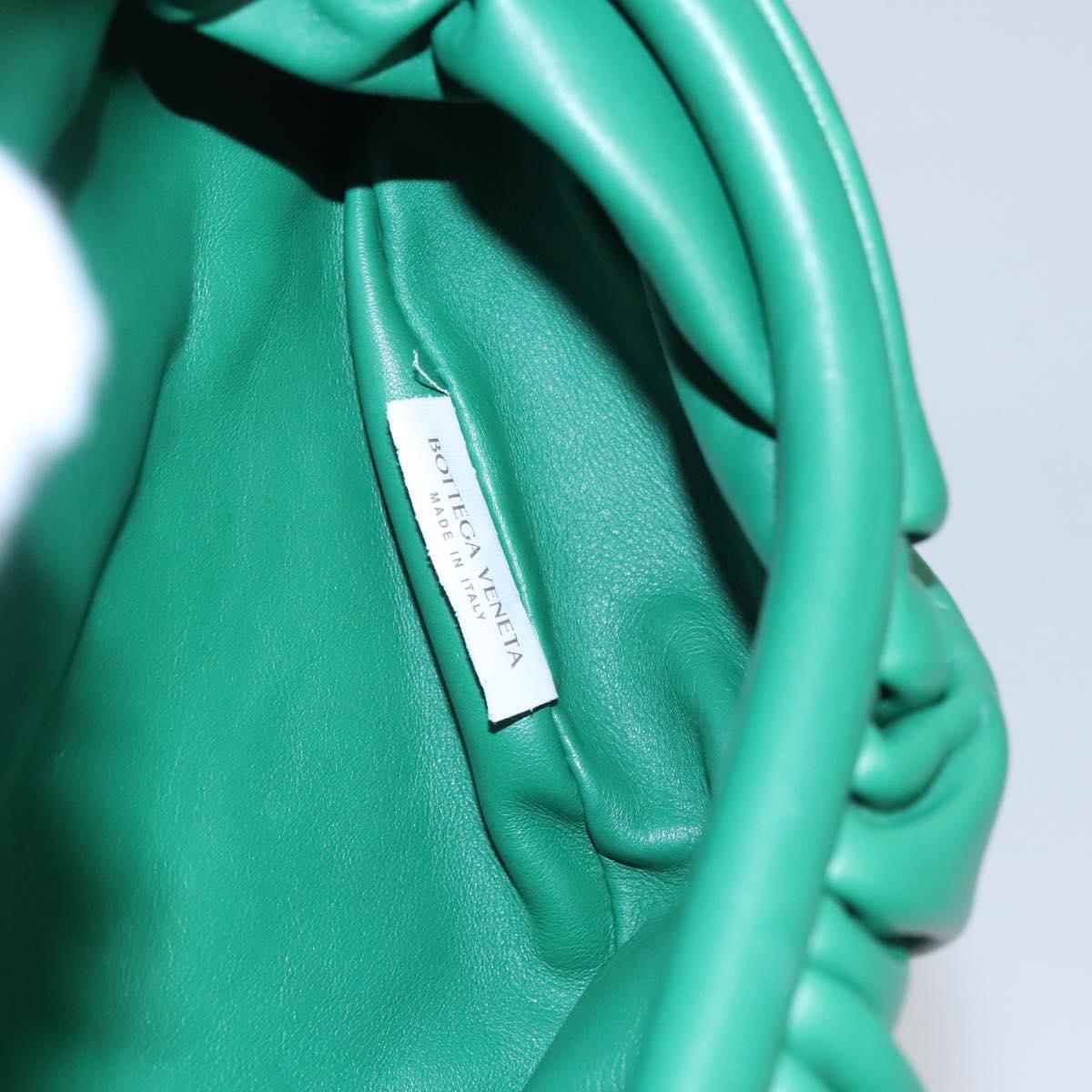 Bottega Veneta The Chain Pouch Leather, GREEN, LEATHER, Clutche & pouche