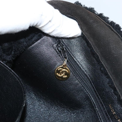 Chanel Chain Handle Bag Leather, BROWN, LEATHER, Tote bag