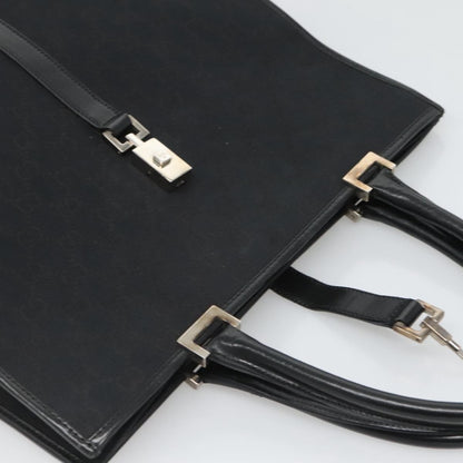 "Gucci Vintage Jackie Tote Canvas, Leather", BLACK, CANVAS, Tote bag