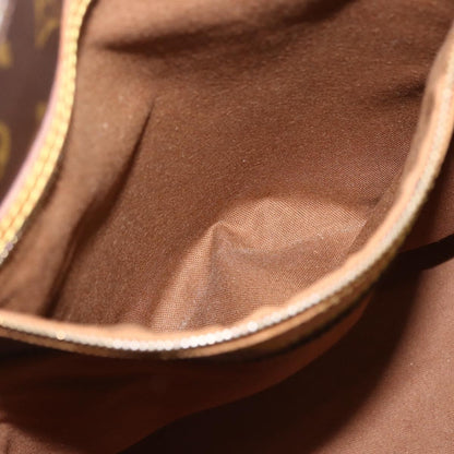 Louis Vuitton Shopping Sac Handbag Monogram Canvas, BROWN, CANVAS, Tote bag