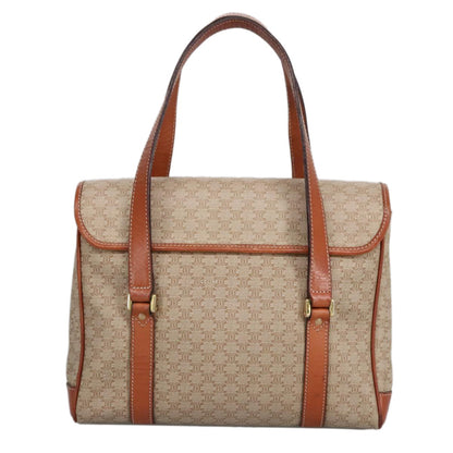 Celine Vintage Macadam Handbag Macadam, BEIGE, PVC,CANVAS, Handbag