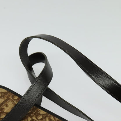 Christian Dior Vintage Trotter Handbag Canvas, BROWN, CANVAS, Handbag
