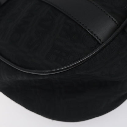 Salvatore Ferragamo Shoulder Bag Canvas, BLACK, CANVAS, Shoulder bag