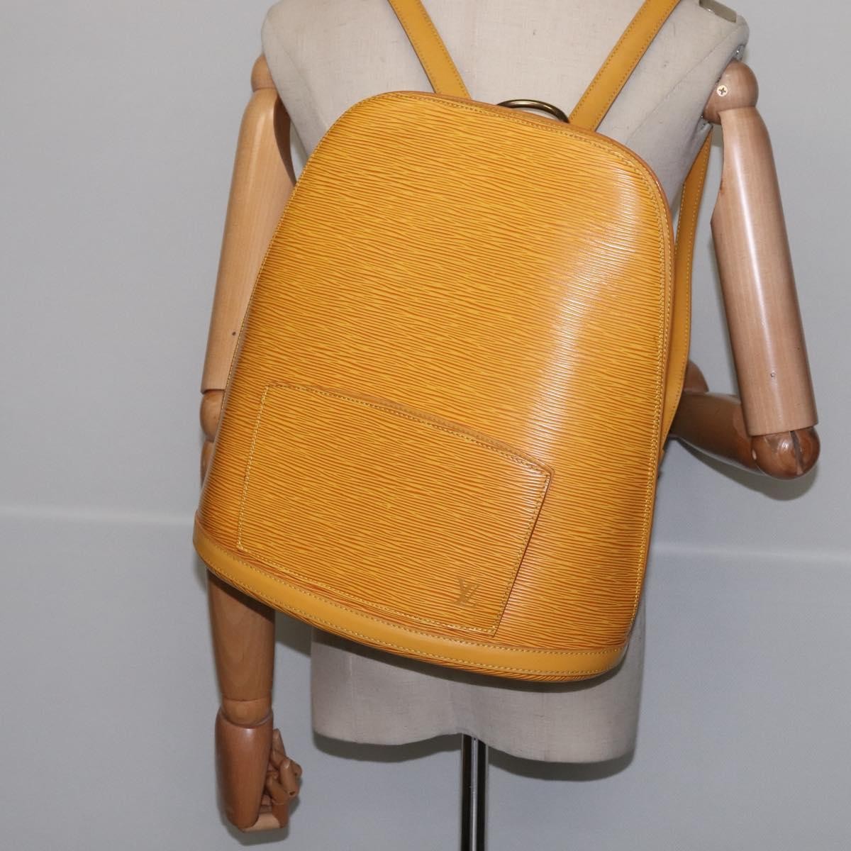 Louis Vuitton Gobelins Backpack Epi Leather, YELLOW, LEATHER, Backpack