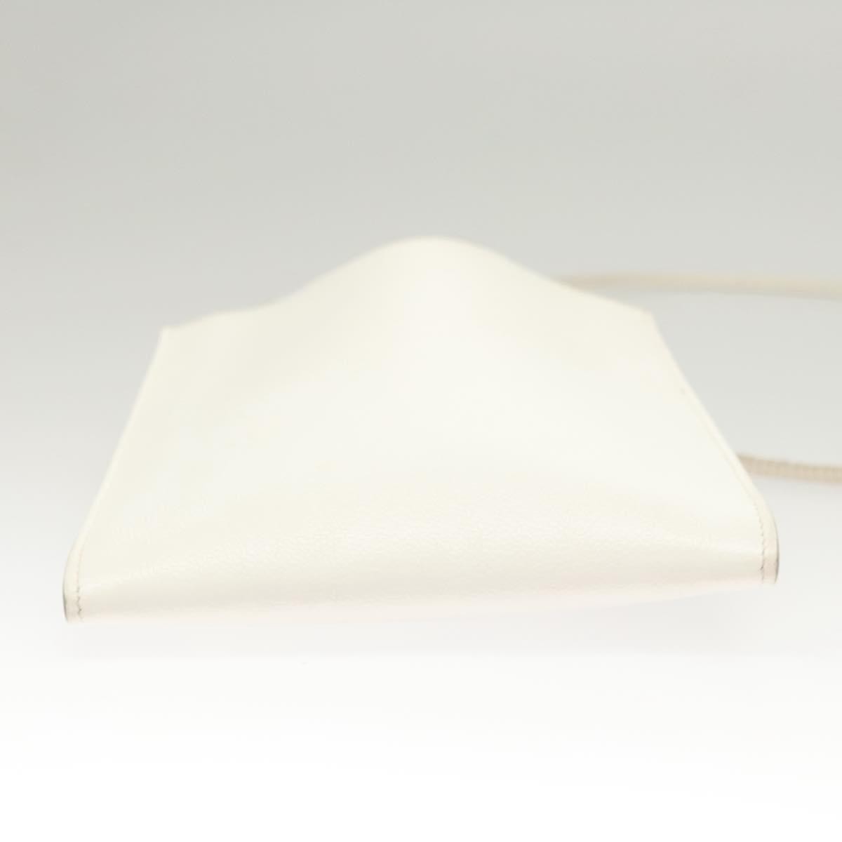 Hermes Onimaitou Handbag Leather, WHITE, LEATHER, Handbag