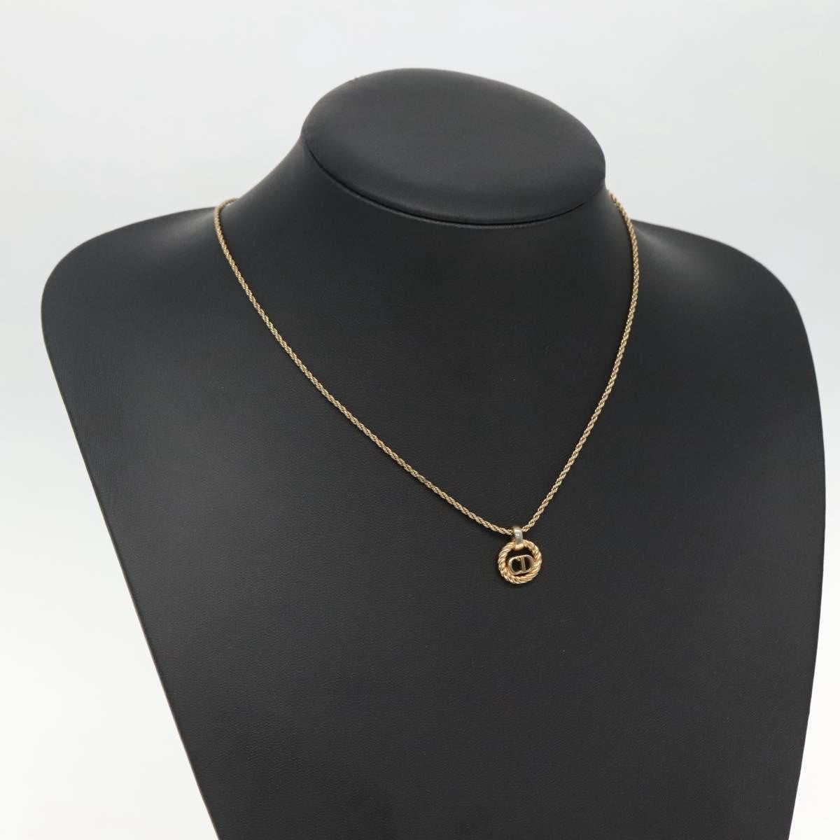 Christian Dior CD Pendant Necklace Gold-plated, GOLD, GOLD_PLATED, Necklace