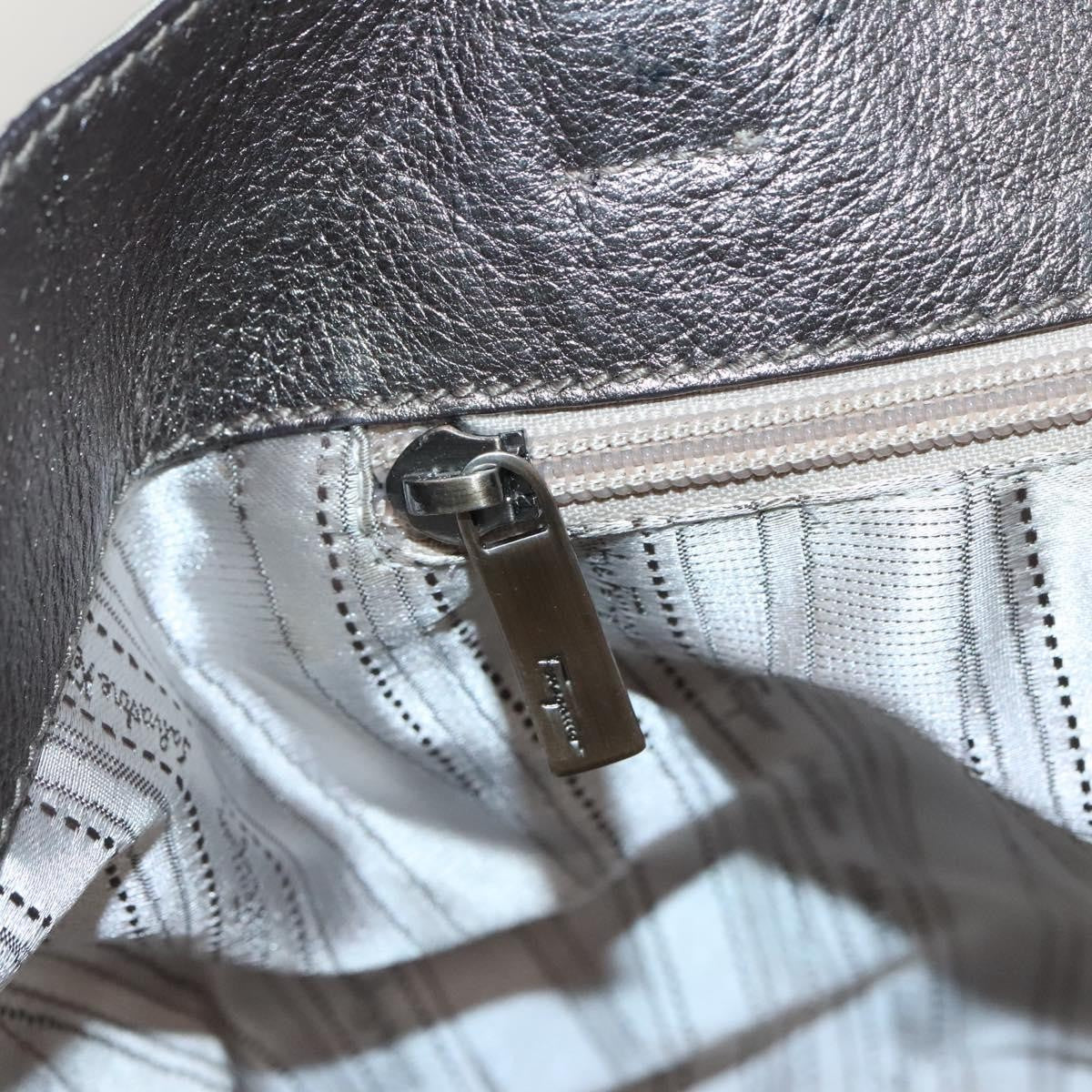 Salvatore Ferragamo Vala tote Nylon, SILVER, NYLON, Tote bag